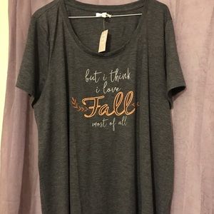 Cozy fall T-shirt from maurices BNWT size 2x